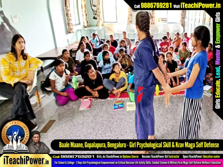 iTeachiPower.in - Baale Mane, Gopalapura ~ 'Girls really loved Self Defense'